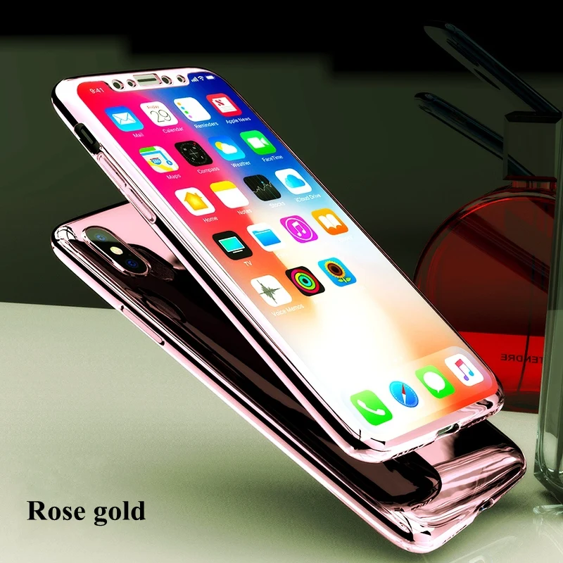 360 Полный зеркальный чехол для iphone XR 6s 6 plus iphone XS 11pro Max 5 5S SE Роскошный чехол для iphone 8 7 plus iphone XS 10 чехол