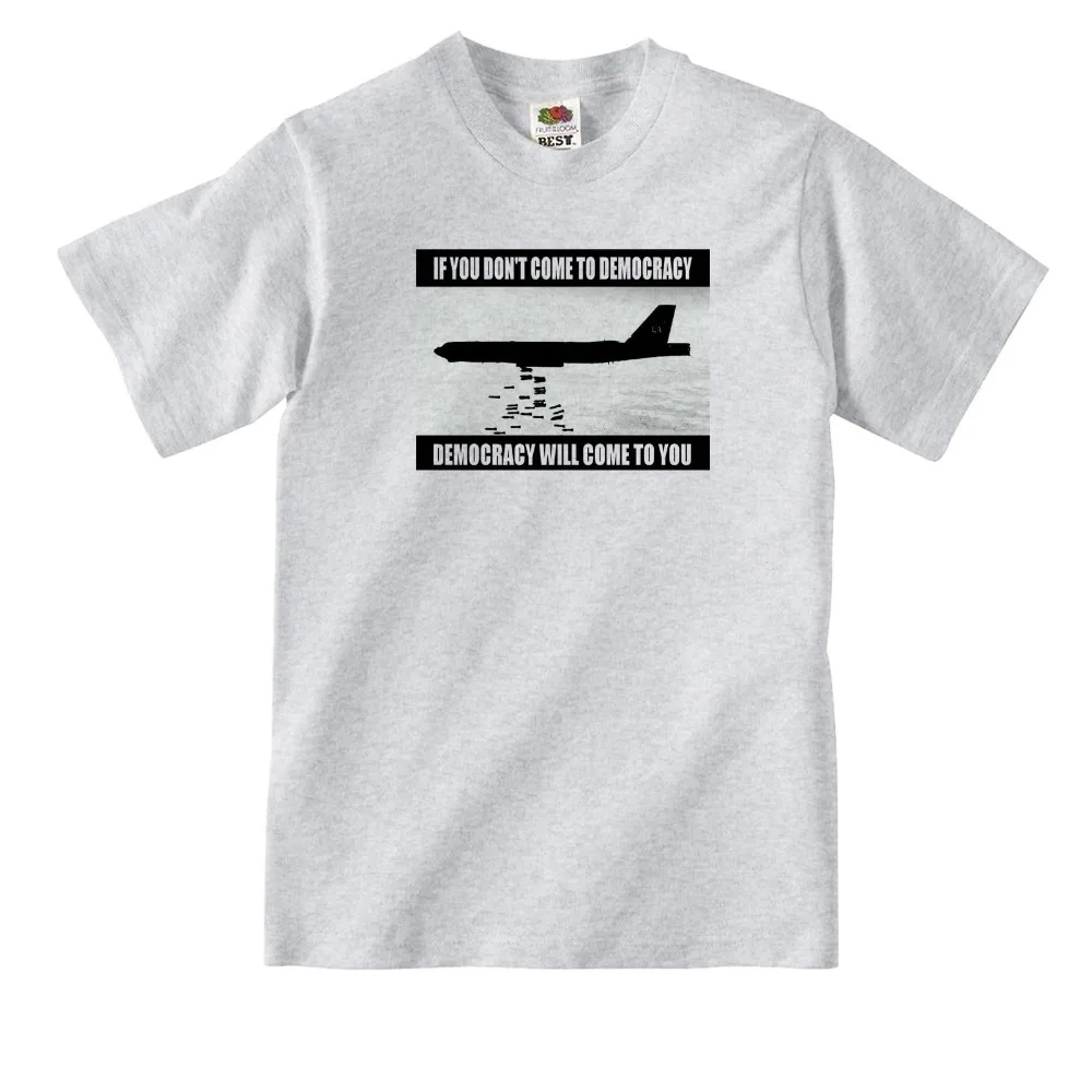

2019 Latest Men T Shirt Fashion Printed T-Shirt Men Democracy Political Comedy T-Shirtt Shirt Designer