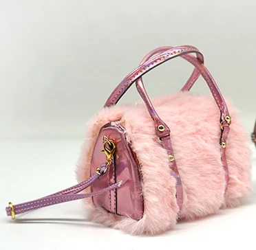 pink Высокое качество, изысканная дорожная сумка для кукол Blyth, лазерная пуховая ручная сумка для 1/6 BJD 1/4, аксессуары для кукол imda, исходящая сумка - Цвет: pink