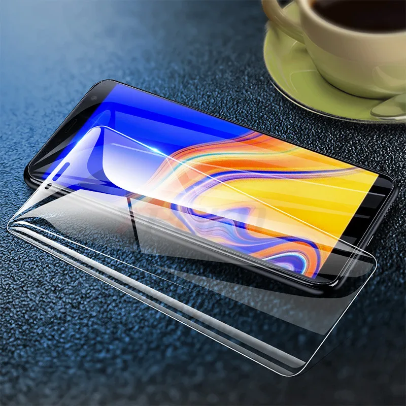 3 шт полное покрытие закаленное стекло для Samsung Galaxy A9 A7 A8 A6 Plus 2018 Защита экрана J4 J6
