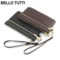 bello tutti fashion women wallets genuine cowhide leather envelope style purse female zipper coin purse female girls hand bag
