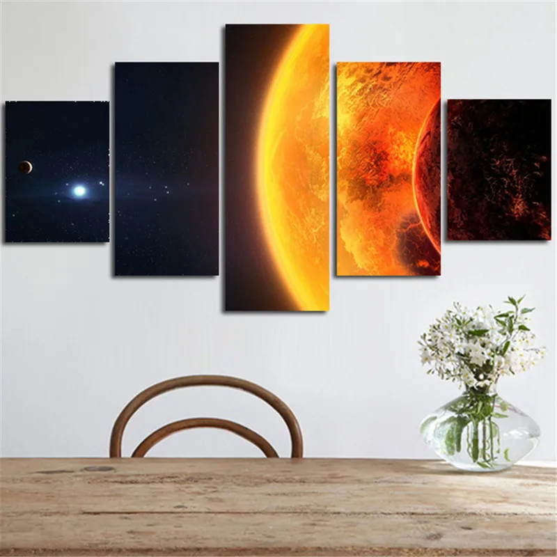 2017 Настенная картина без рамки холст художественный плакат печатный Млечный