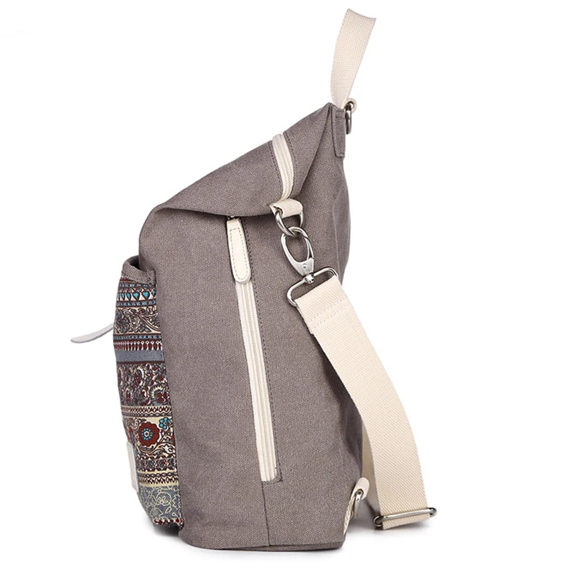 Холщовый Ретро дорожный рюкзак для женщин сумка ноутбука Macbook Xiaomi Air 13 pro 15