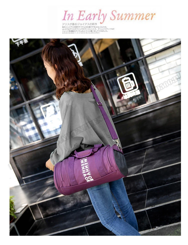 Gym Bag, Duffel Bag, Sports Gym Bag for Women and Men with Shoe Compartment