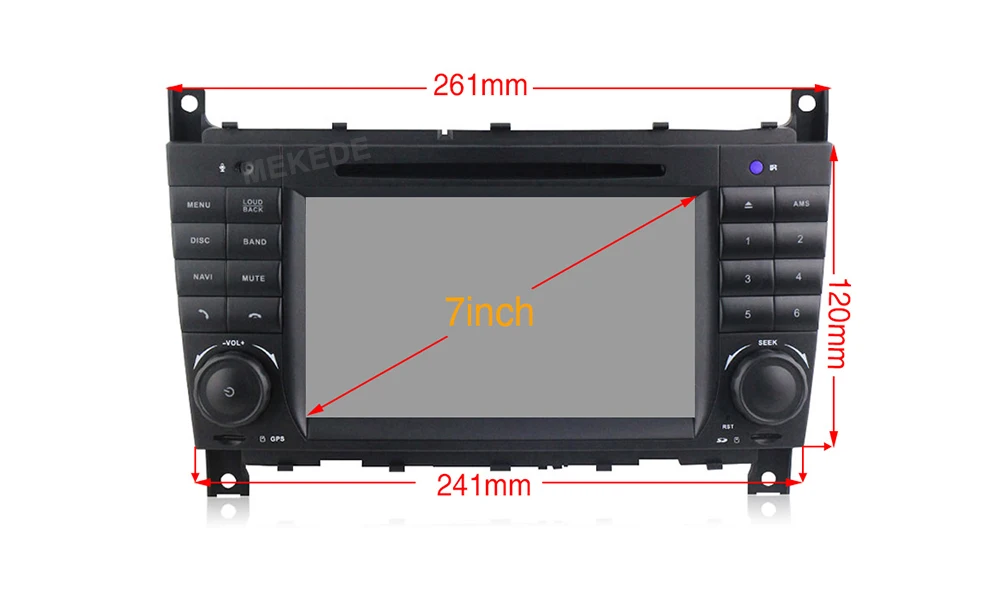 MEKEDE Android 9,0 Автомобильный gps Автомагнитола для Mercedes benzc-класс CLC W203 CLK W209 2004-2007 C200 C230 C220 C320 C350