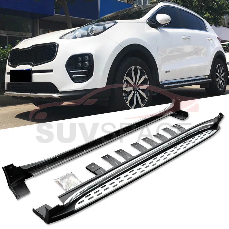 

Алюминиевый Новый Стиль, подходит для KIA Sportage 2016 2017 2018, подножка, боковая подножка Nerf