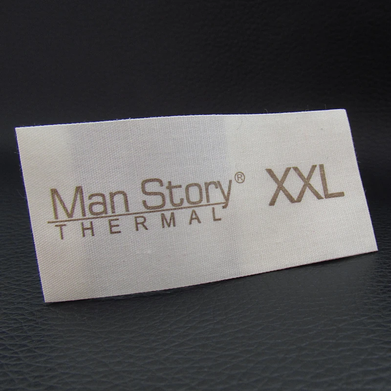 ТКАННАЯ одежда на заказ этикетки полиэфирный воротник Дамаск размер Главная