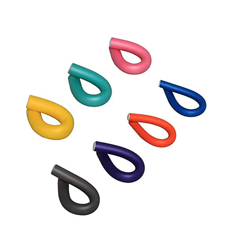 Бигуди гибкие бигуди Набор FushoP 42-PACK 7 "роликовые плойки для волос flexi-rods стержни