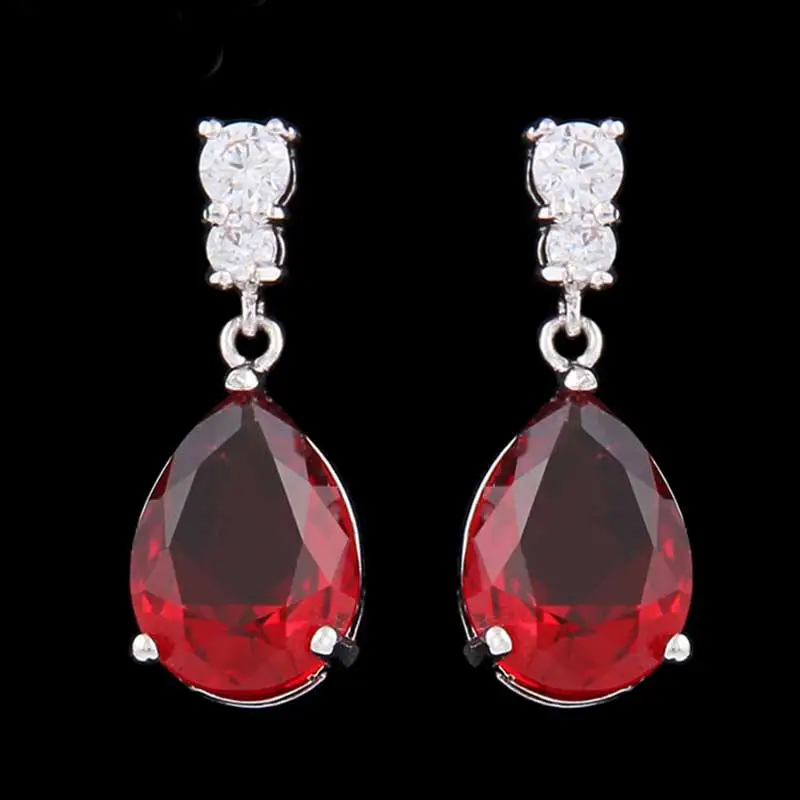 Роскошный классический 925 пробы Серебряный набор украшений для женщин Свадебные