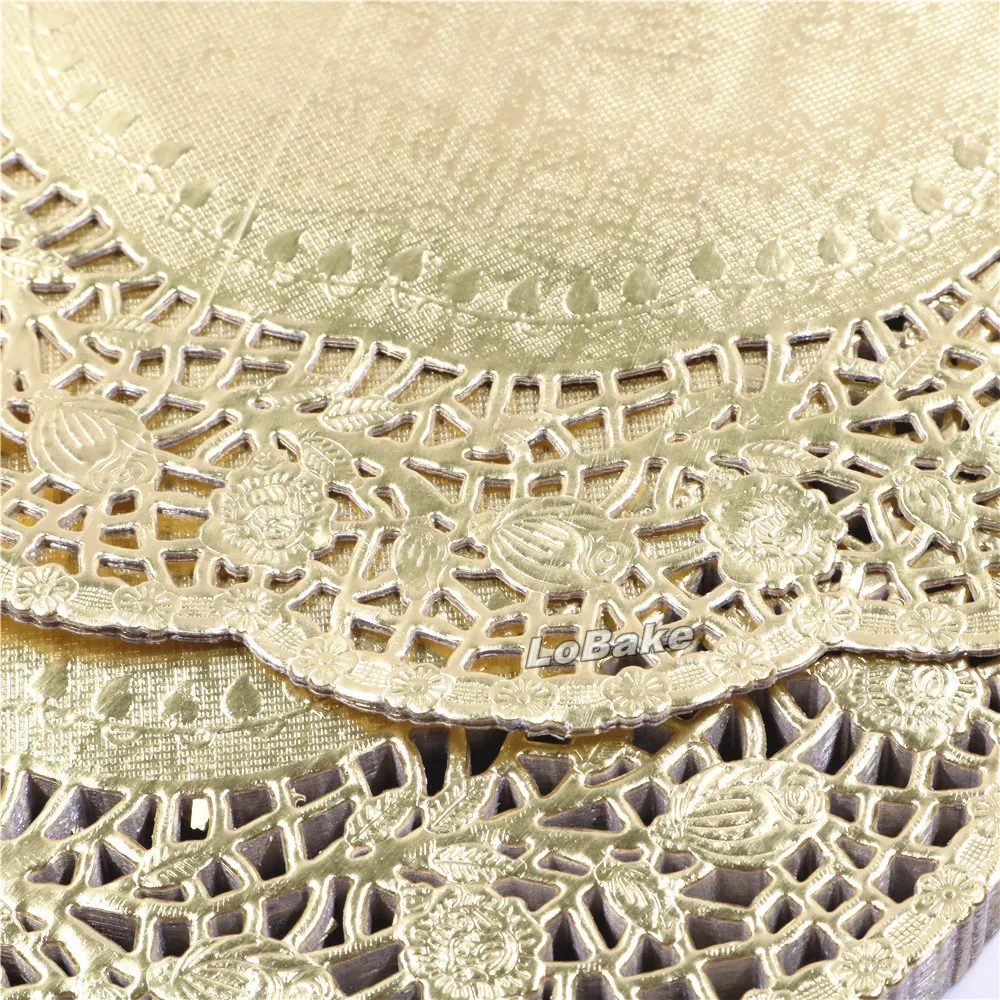 (100 шт./упак.) красивые круглые бумажные салфетки золотого цвета 11 5 дюйма