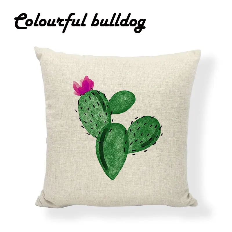 Известный бренд тропический пустынный завод Подушка с изображением кактуса