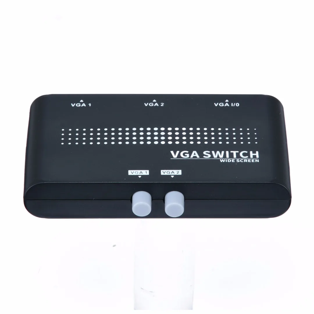 Новое поступление 1 шт. 2 в 1 выход VGA/SVGA ручной переключатель мини 2 порта VGA селектор коробка для ЖК-ПК