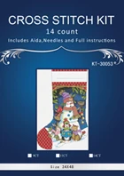 Dimensions0864 носок вышивка нитью Счетный крест 14CT DIY Рукоделие наборы для вышивки крестиком для вышивки - Цвет: Шоколад