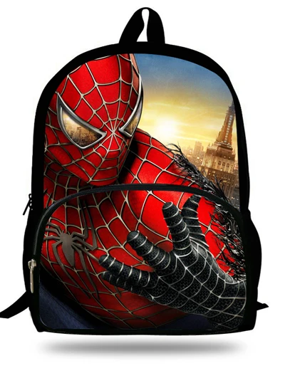 Белый 16-дюймовый шпилька для Прохладный Mochila «Человек-паук»; рюкзаки для мальчиков в возрасте 7-13 лет, детские школьные рюкзаки для девочек-подростков Детский рюкзак для мальчика - Цвет: Белый