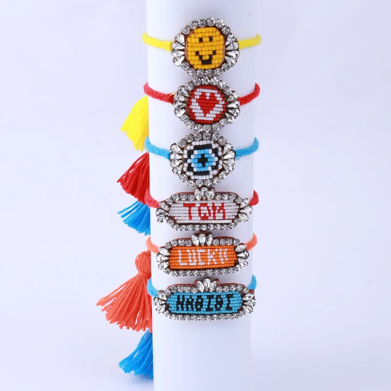 2018 красочные новые магнитные браслеты в богемном стиле с бусинами и кисточками