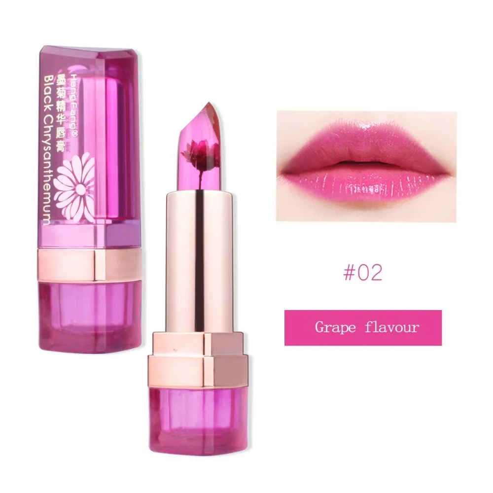 1 шт. черная Хризантема антипригарная чашка губная помада цветок желе меняющая