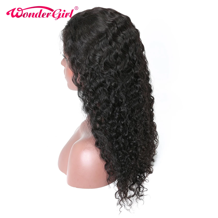 Remy 13x4 Wonder girl кружевные передние человеческие волосы парики предварительно сорванные бразильские кудрявые человеческие волосы парик с волосами младенца не линяет