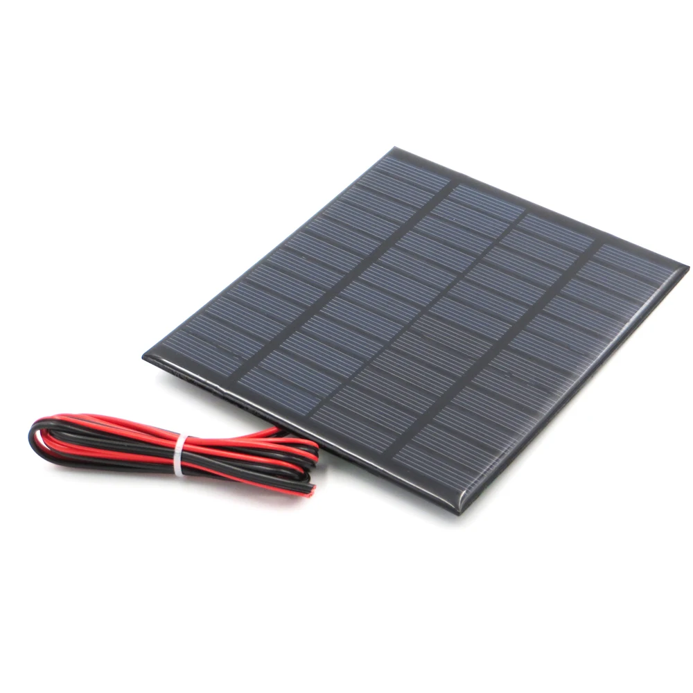 1 шт. x 12 в 100 мА с удлиненным проводом см солнечная панель поликристаллический