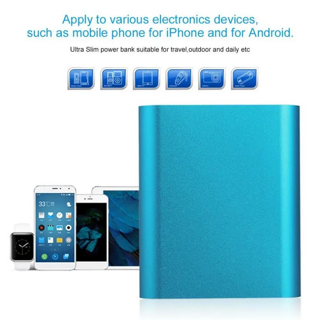 Портативный Внешний литий ионная аккумуляторная Батарея Зарядное устройство