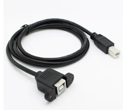 100 шт./лот 50 см USB Type B папа к Женский Принтер Панель Крепление удлинитель Кабель