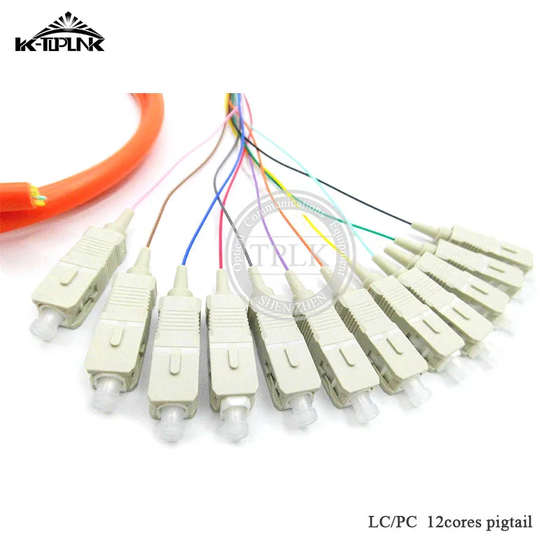 Новый 12 ядерный вывод кабеля с lc-коннектором LC коннектор оптоволоконная косичка