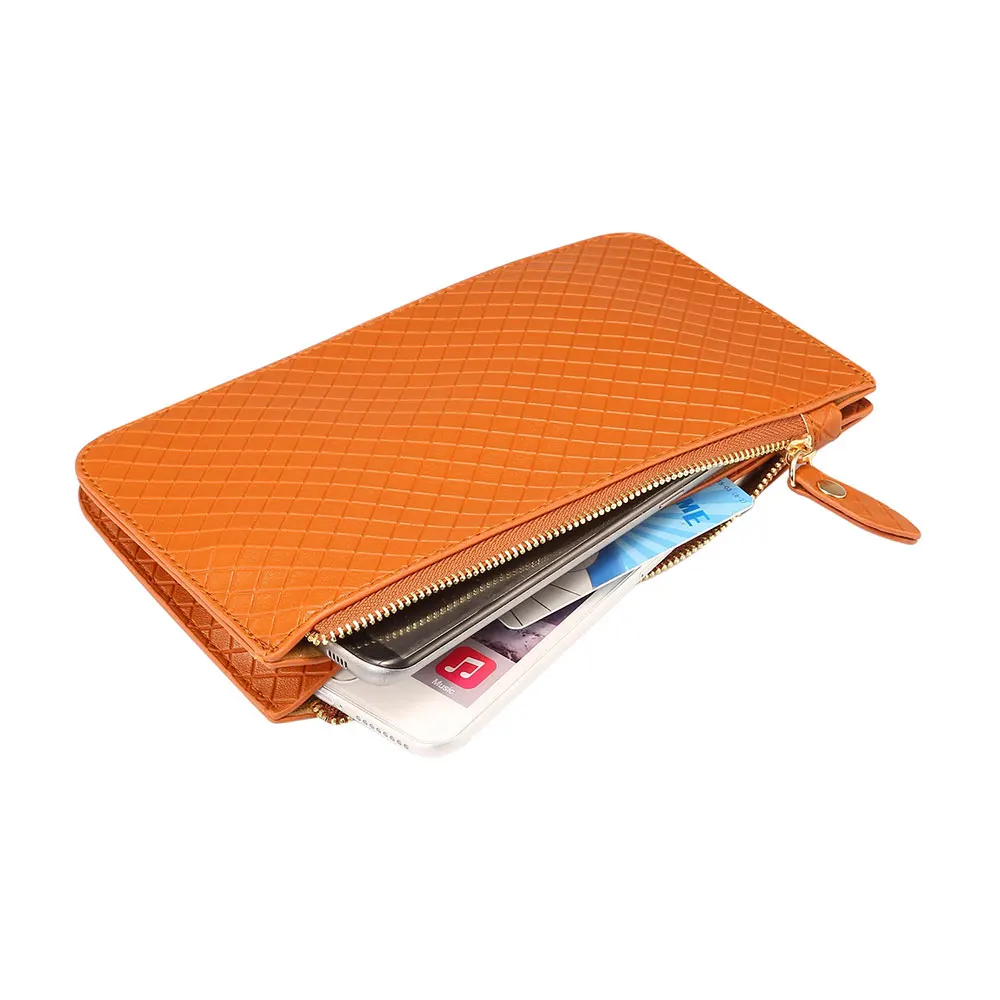 Модный портативный диагональный клетчатый мобильный телефон чехол кобура