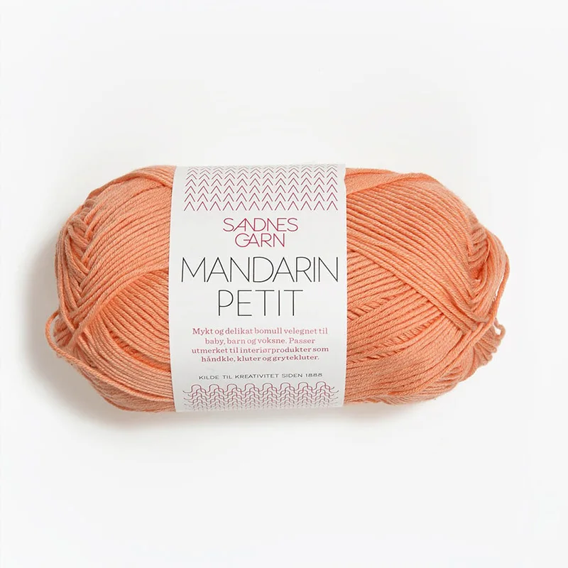 1*50 г мяч Sandnes Garn мандарин Petit пряжа хлопок пряжа ручная пряжа шерсть пряжа для ткачества и вязания крючком - Цвет: 3513