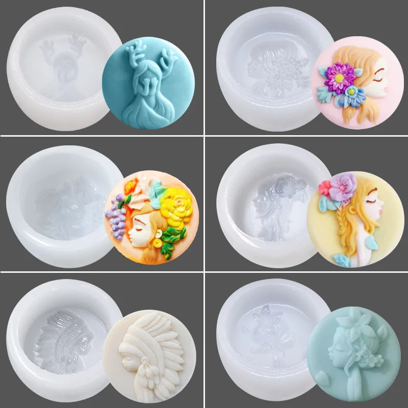 3D Силиконовая формочка в виде цветов для девочек форме помадки форма торта мыла и