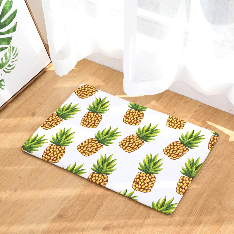 Cross-border law Laiwu 3d printing carpet pineapple bedroom home living room carpet cartoon printing mats mats custom