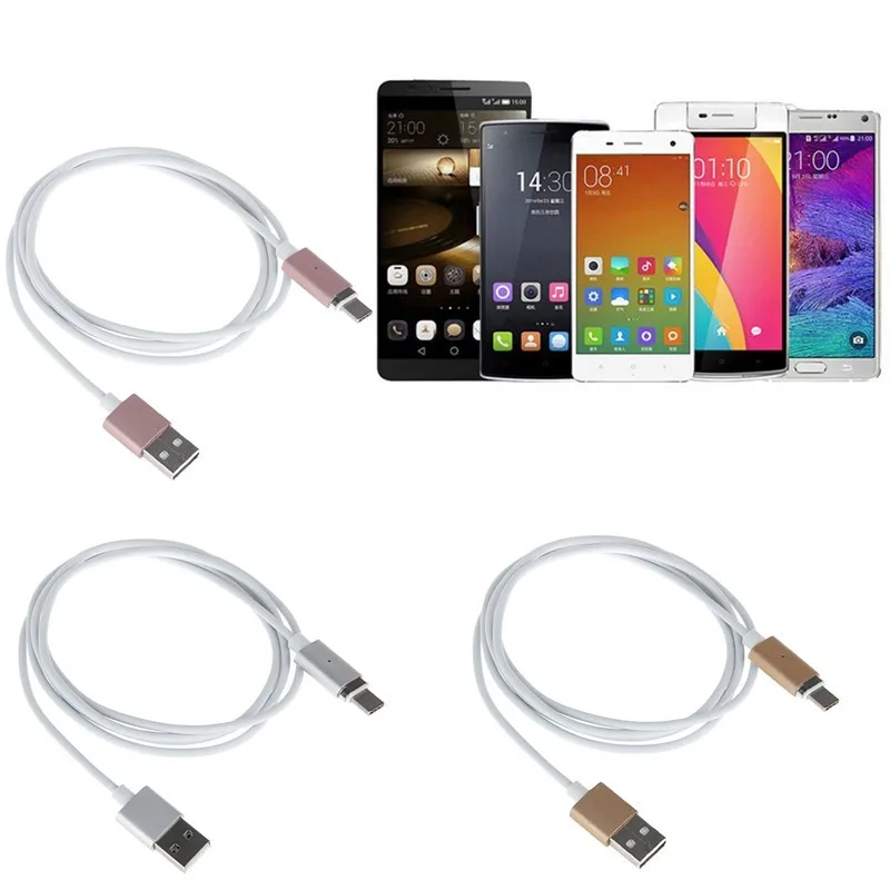 1 M/3FT TPE магнитного USB 3.1 type c Кабель Синхронизации Данных Зарядный для HUAWei P9/Le макс