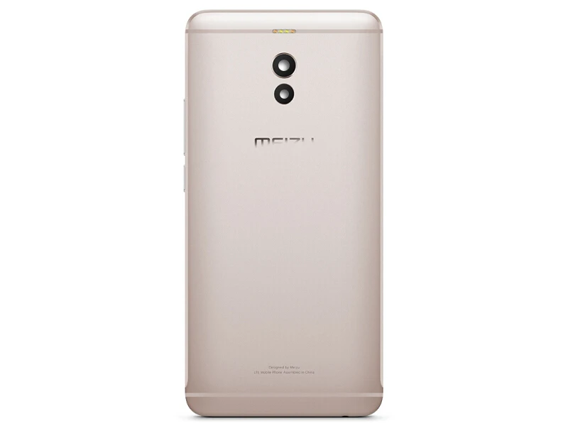 M6 note корпус для Meizu M6 Note металлическая батарея задняя крышка Запасные части для мобильного телефона чехол+ кнопки объектива - Цвет: Gold-m6 note