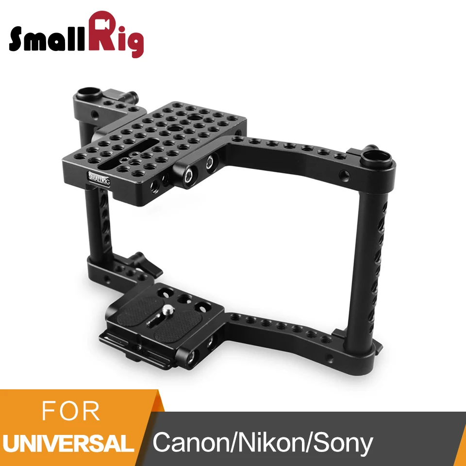 Клетка для камеры Smallrig для Canon 50 60 70 80D MarkII 5D MarkIII 5DS для Nikon D7000 7100 7200 для sony A9 DSLR камера Rig-1584
