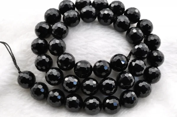 Черный граненый Оникс Круглые бусины 10 мм 39 шт | Украшения и аксессуары