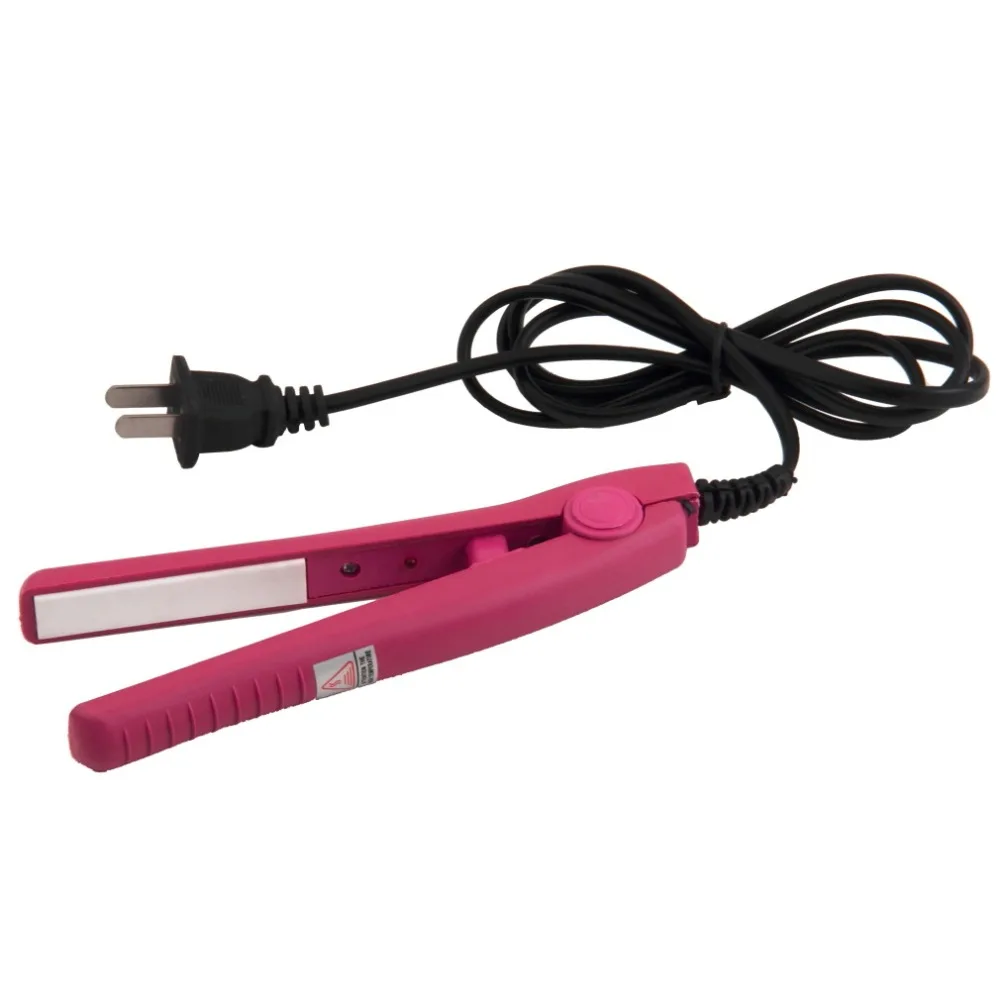 

1pc Mini Ceramic Hair Care Curl Straightener Flat Iron Perm Splint Tourmaline Curling Irons Styling Tools