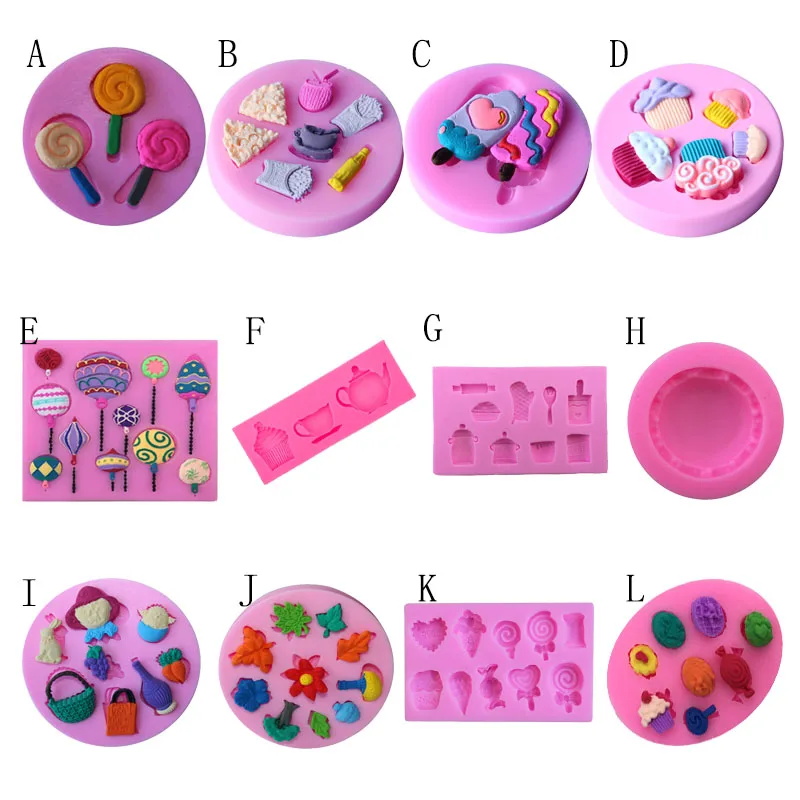 1 шт. леденец в форме Еда Класс силиконовые торт ко дню рождения украшения