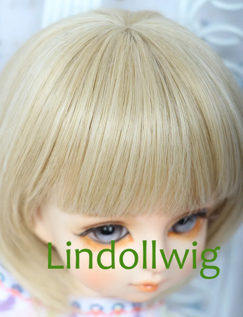 1/3 1/4 BJD парик pulгуб Dal DD SD кукольный 7-8 8-9 дюймов короткий светлый 613c | Игрушки и