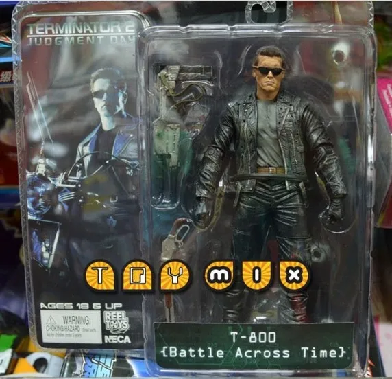 Классический Sci fi фильм NECA Terminator 2 S3 серии 3 T 800 сражение через фигурку модель