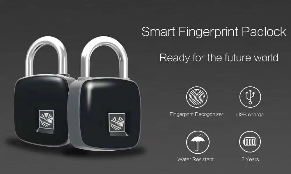 Portable Fingerprint Access Control Lock APP Remote | Безопасность и защита
