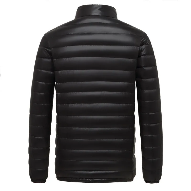 Мужская куртка пуховик Ультралегкая Водонепроницаемая парка с воротником на