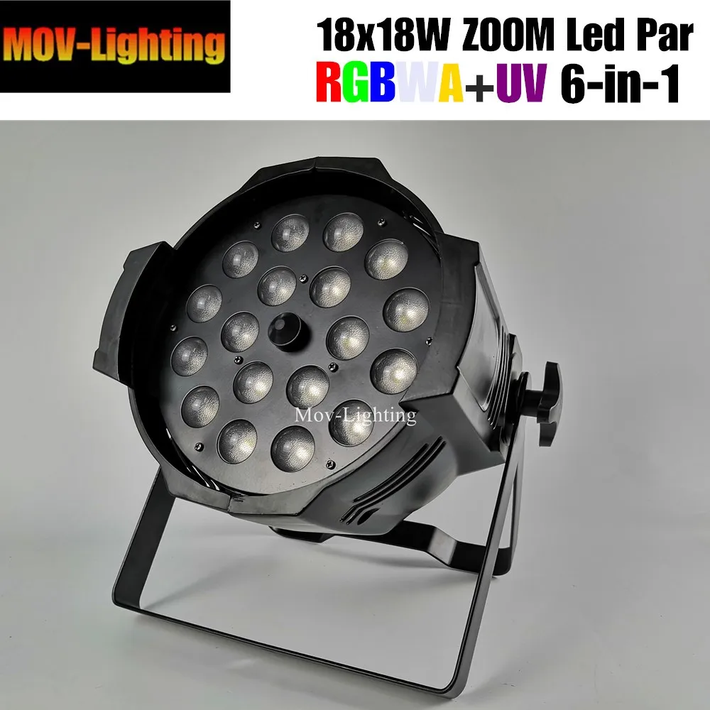 Led par cans 64 18 Вт Крытый parcan 18*18 rgbwa uv led водонепроницаемый zoom с питанием powerout powercon |