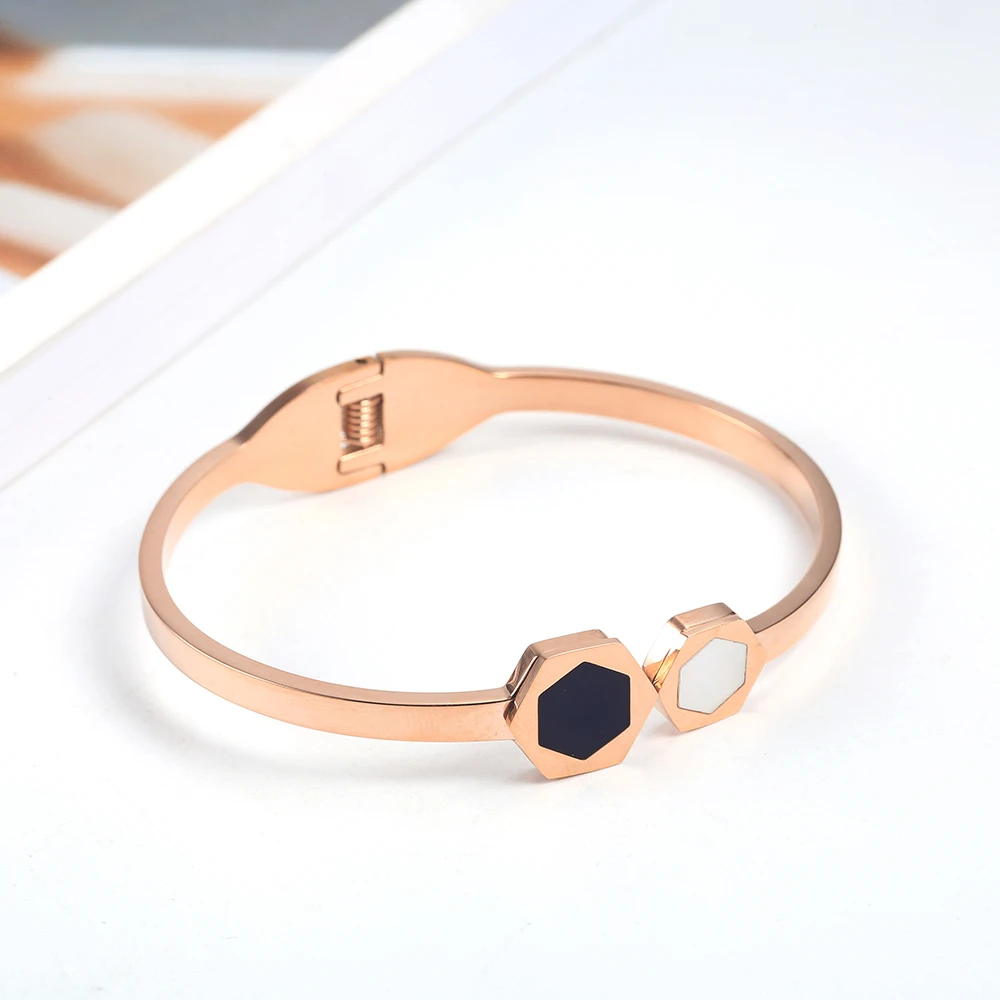 Женский браслет из нержавеющей стали роскошный металлический минималистичный