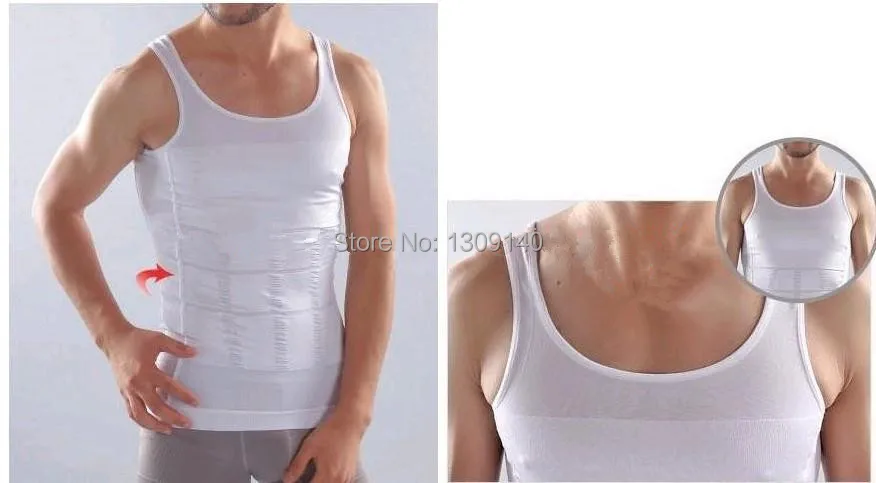 Обтягивающий жилет для мужчин Корректирующее белье похудения размеры S M L XL XXL