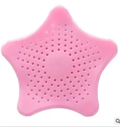 pink Oneoney 1 шт. Sakura Cheery Blossom Star канализационный фильтр для раковины, фильтр для выпадения волос, креативный аксессуар для кухни и ванной - Цвет: pink