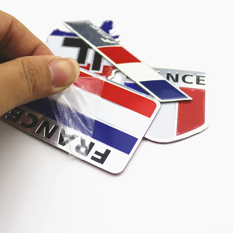 Автомобильный Стайлинг 3D Алюминий Французский флаг эмблема знак наклейка на