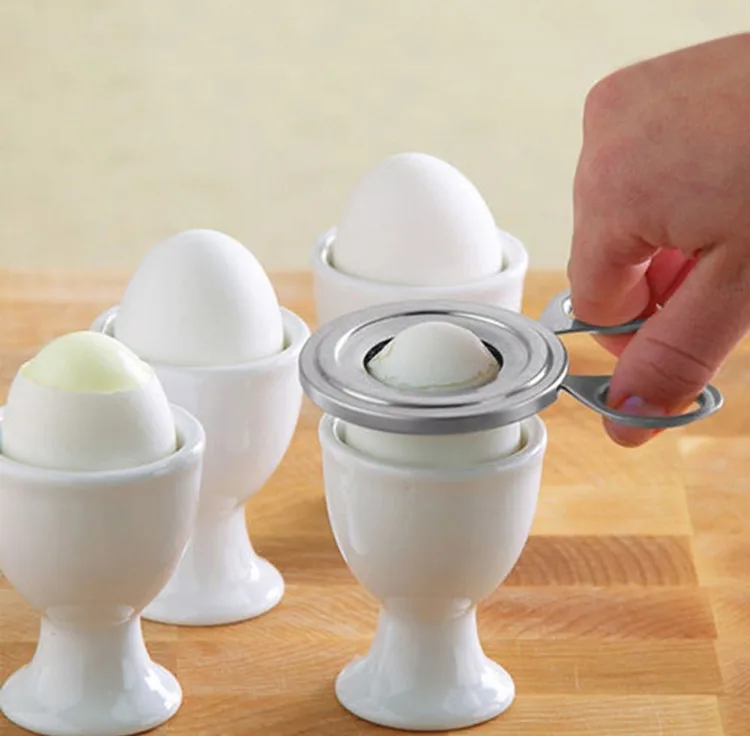 Cortador de huevos de acero inoxidable, 50 piezas, 105mm, abridor de c&aacute;scara de huevo, herramienta de cocina para el hogar, env&iacute;o gratis, WB99-1