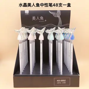 Ручка для письма с черными гелевыми чернилами, 48 шт.