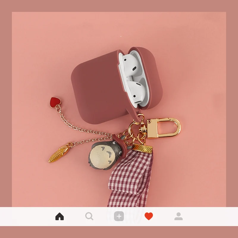 Милый Мультфильм защитный чехол для Airpods силиконовый Blutooth беспроводной для Apple Airpods зарядная коробка с брелоком