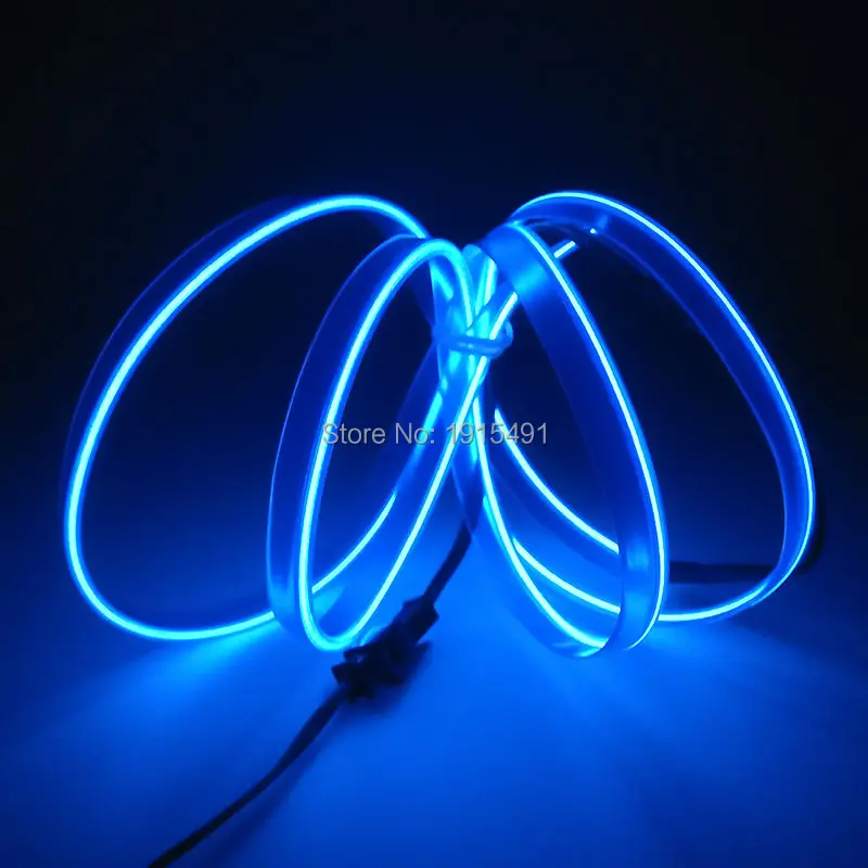 Хит продаж 5 метров небесно голубой 2 3 мм неоновый мерцающий светильник