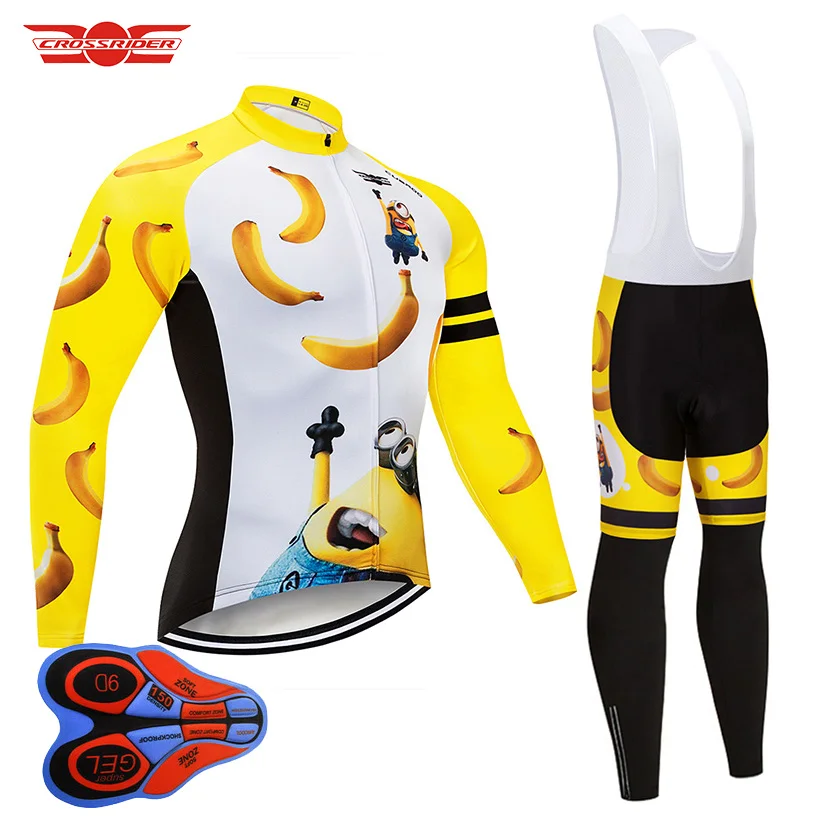 Crossrider 2021 Забавный Велоспорт Джерси 9D нагрудник комплект MTB велосипед одежда