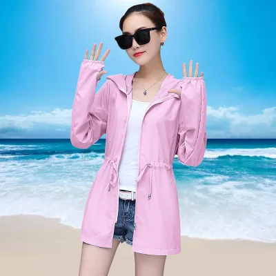 2019 весной и летом корейской версии УФ защиты диких женщин пальто с длинными